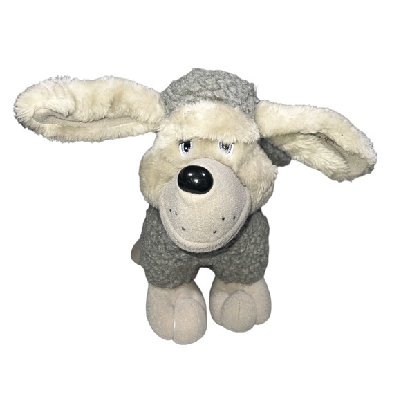 Tonka Pooch Patrol Plush Poodle Dog 11" Inch Gray Smiling Stuffed Animal 1990 - Picture 1 of 9